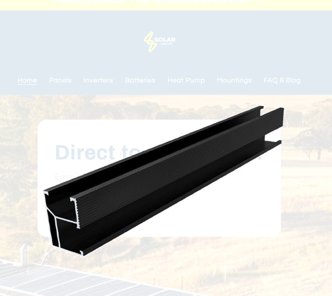 Rail Antai 4700 mm (argent/noir)