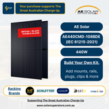 AE Solar Home Package: 440W [AE440CMD-108BDE] Panels (All Black N-Type)