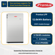 Fronius LFP battery with specifications and branding on a white background