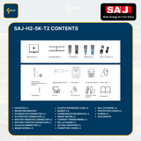 SAJ Hybrid Solar Battery Kit – 5kW Inverter (H2-5K-T2) + 25kWh Battery (B2-25.0-HV1)