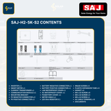 SAJ Hybrid Solar Battery Kit – 5kW Inverter (H2-5K-S2) + 10kWh Battery (B2-10.0-HV1)