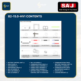 SAJ Hybrid Solar Battery Kit – 5kW Inverter (H2-5K-S2) + 15kWh Battery (B2-15.0-HV1)