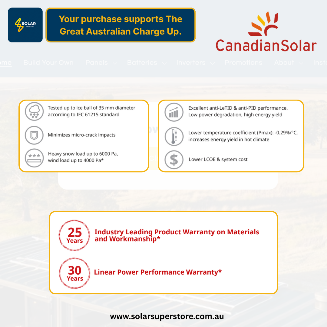 Canadian Solar Home Package: 1.32kW-101.2kW (440W CS6.2-48TD Panels) All-Black N-Type TOPCon
