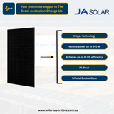 JA Solar Home Package: 440W [JAM54D41-440/LB] Panels (All Black N-Type)