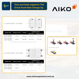 AIKO Solar Home Package: 475W [A475-MAH54Mw] Panels (Black Frame N-Type)