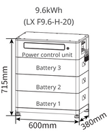 Goodwe 9.6 kWh Home Storage Battery (LX-F-G2)